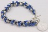 Blue Silver Color Coin Korean Fashion Bracelet Z253 