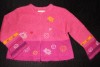 CATIMINI Pink knit Sweater flowers butterfly  108 5A 4T 