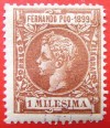 1899 Spanien FERNANDO POO ED#50* 1m. braun 