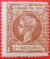 1899 Spanien FERNANDO POO ED#51*  2m. braun 