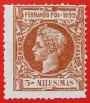 1899 Spanien FERNANDO POO ED#52(*)  3m. braun 