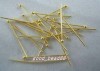 150pcs gold plated ball head pins 25mm W0211 