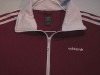 Adidas Beckenbauer Track Jacket Mens Medium Maroon Grey 