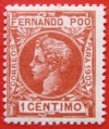 1903 Spanien FERNANDO POO ED#120* 1c.vermillion 