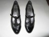 Lovely: Joyfit Black Leather Heeled Shoes - size 5 