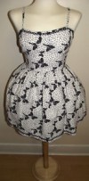 1950 ROCKABILLY PROM DRESS 14 50s swing burlesque pinup 