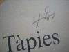 OBRA FIRMADA  TAPIES FIRMA 1982!!!!!!!!!!!!!!!!!!!!!! 