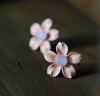 Fashion Smart Rhinestone Flower Stud Earrings NEW FREE 