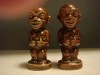 Vintage Tiki Salt and Pepper shakers, Kon Tiki ( Japan) 