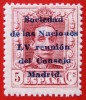 1929 L'Espagne XX ED#457**5c.brun p(A) SOCIEDAD NACION. 