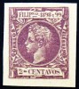 1896 FILIPINAS SEP ED#14(*) 2 ct. violeta MQ ROIG 