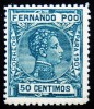 1907 FERNANDO POO ED#160* 50c verde 