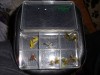 cortland plastic fly box plus 10 dry mayfly flies 