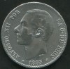 1 peseta plata alfonso XII 1883 *18 , 83 mbc+ 