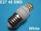 E27 48 SMD LED High Power Cool White Bulb Lamp 230V 