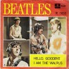 VINILO DE 7''  DE LOS BEATLES 'HELLO GOODBYE' DINAMARCA 