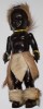 VINTAGE Black Plastic WARRIOR DOLL PMI South Africa 