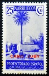 1935-6 CABO JUBY ED#79** 25c violeta (152-R) 