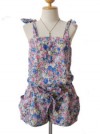 Playsuit Crinkle Romper FLORAL SUN Jumpsuit GRUNGE XS S 