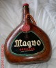 Vintage Leather covered brandy bottle- Magno Osborne-NR 