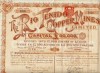 1900 THE RIO TENIDO COPPER MINES ( Five Shares ) 