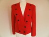 Vintage LOUIS FERAUD Red Jacket Women's Size 12  