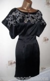 GORGEOUS ASOS BLACK EMBROIDERED BOHO PARTY DRESS, SZ 16 