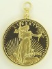 1 OZ Liberty gold coin replica pendant 