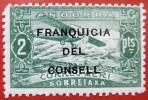 1932 Spagna ANDORRA Ed#NE32** 2 p. verde (NE20) (N) 