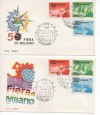 50 EDICION DE LA FERIA DE MILAN. 2 SPD. ITALIA 1972