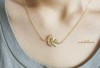 Gold Color Cute Tree Leaf Korea Fashion Necklace Z262 