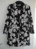 MADE BY ETAM - BLACK & WHITE COTTON COAT - SIZE UK 14 