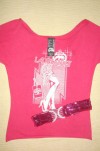 Lote 6: CAMISETA FUCHSIA DE ECKO + CINTURÓN FUCHSIA