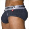 1pcs mens underwear boxer brief enhance frontal gray L 