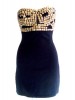 AX PARIS STRAPLESS VINTAGE LK STUDDED EVENING DRESS 10 