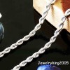 3.2mm Stainless Steel Chain French Rope Necklace 24