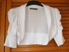 WHITE BOLERO CARDIGAN SIZE 10 IN EXCELLENT CONDITION 