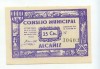 BILLETE LOCAL DE ALCAÑIZ 025 PTA 