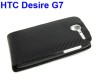 Funda HTC Desire G7 Cuero Negra Carcasa Nueva Flip Case 