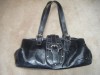 Gorgeous Designer emmy wieleman Black Leather Handbag 