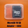 Micro SD/TF to SD Adapter + case for 2G 4G 8G 16G card 