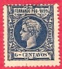 1899  FERNANDO POO Ed# 60*  6 ct.azul ALFONSO XIII 