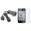 Wall Charger+Screen Protector for iPOD TOUCH 4 4th GEN 