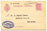 531- Entero Postal Edifil 57 a Barcelona sin matasellar 