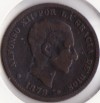 MONEDA DE COBRE.ALFONSO XII CINCO CENTIMOS  AÑO 1878