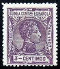 1907 GUINEA ED#45* 3c violeta 