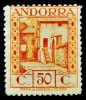 1929 ANDORRA ED#23* 50c naranja PAISAJES DE ANDORRA 