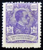 1922 GUINEA ED#161* 30c violeta 