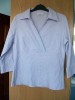 BNWOT M&S Petite Lilac Crossover 3/4 Sleeve Blouse Sz14 