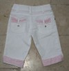 MAYORAL CHIC white pink 3/4 cropped trousers age 3 yrs 